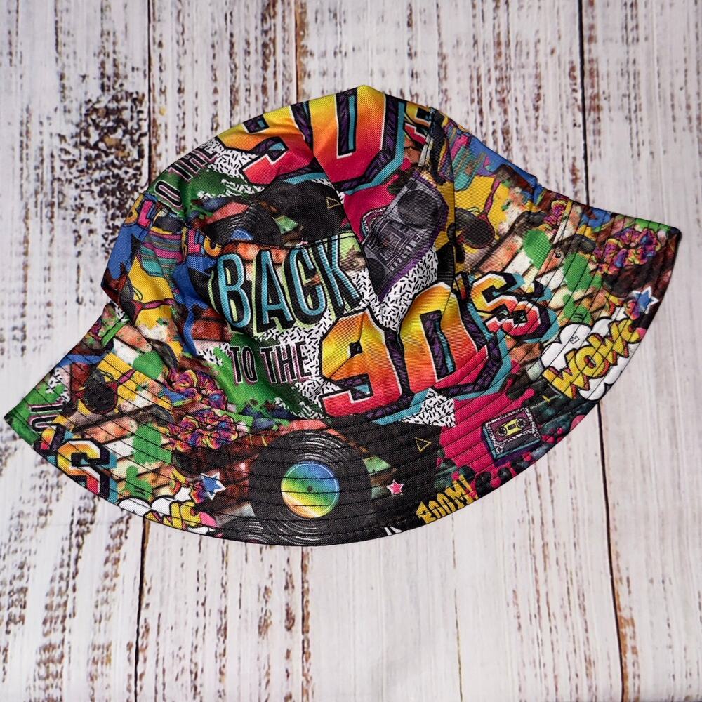 Multicolor 90's Throwback Bucket Hat